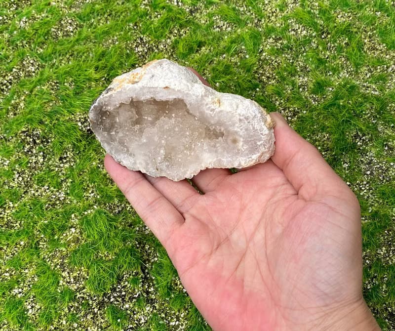 天然原礦瑪瑙白晶洞 聚財 財運 避邪 旺事業 消磁 淨化 開運 療癒