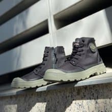 PALLADIUM PAMPA RECYCL LT+ WP+ 拉鍊防水靴 黑綠 74066