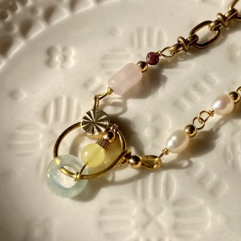 老林雜貨 | 翡翠蜜蠟珍珠串串手鍊