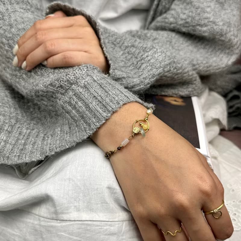 老林雜貨 | 翡翠蜜蠟珍珠串串手鍊