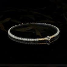 輕奢風 閃白鋯石 14KGF Swarovski 水晶手鍊