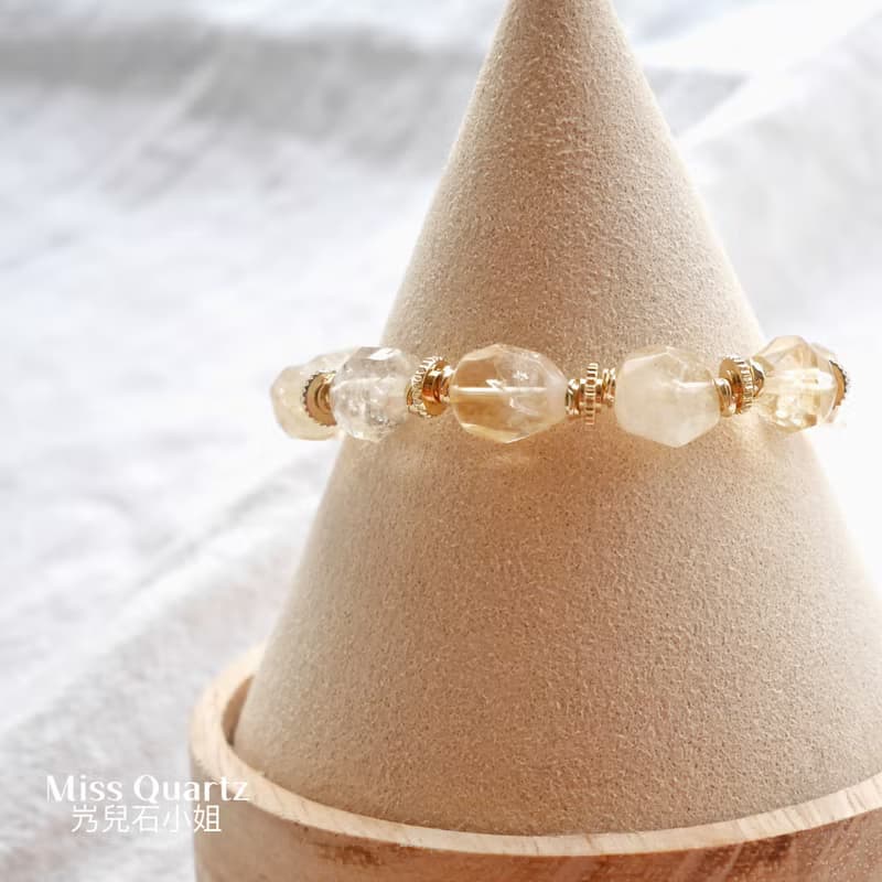 -不悔時光-  黃水晶手串