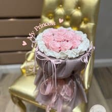 永生花玫瑰花束 公主裙布藝包裝
