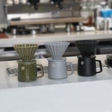 陸寶 花見 咖啡杯套組 滴濾+馬克杯 350ML 茶器