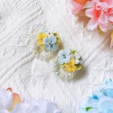 花園樂章手作耳環 | 黏土耳環