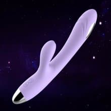 LIBO-紫精靈 震動棒異地遙控電擊脈衝女用按摩棒 智能版