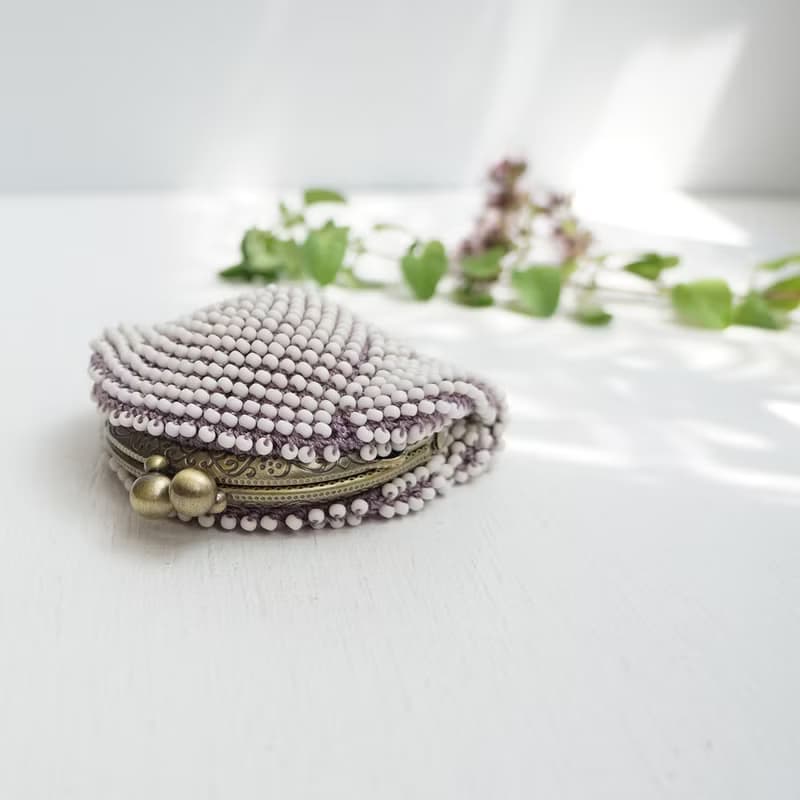 Ba-ba (m) Beads crochet coinpurse No.2167