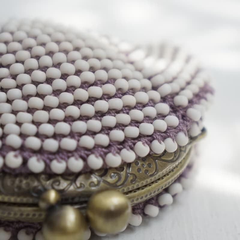 Ba-ba (m) Beads crochet coinpurse No.2167