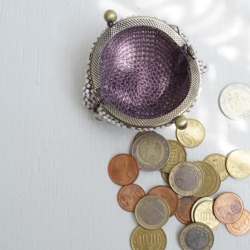 Ba-ba (m) Beads crochet coinpurse No.2167