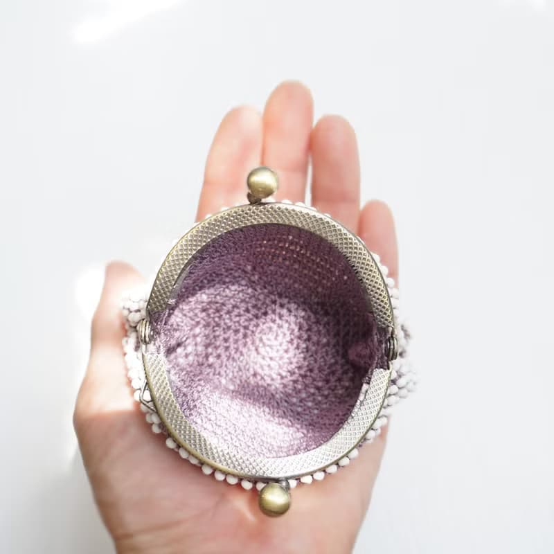 Ba-ba (m) Beads crochet coinpurse No.2167