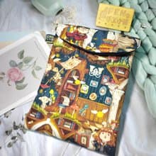 彩色噴墨系列-魔法學院兔防撥水牛津布款7.8吋電子書保護套收納袋
