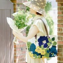 帆布 トートバッグ レディーズ はなもゆ 【 日本製 】