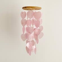 PRE-MADE | Finnish Bakery_Heart_Pink| Shell Wind Chime Mobile | #0-404