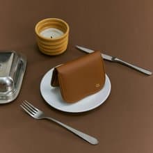 Wave wallet (textured leather collection)