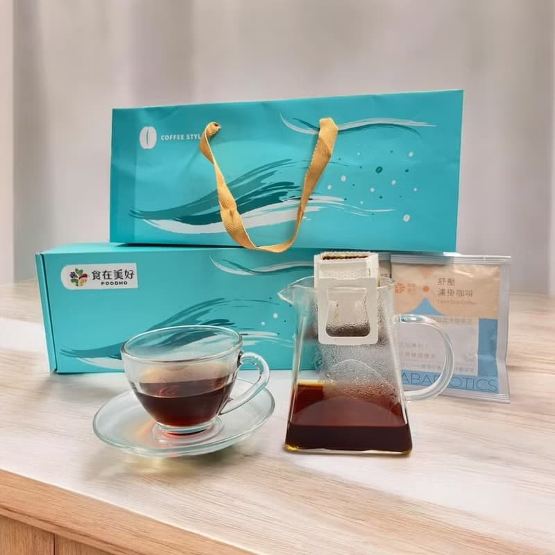 【食在美好】舒壓濾掛咖啡禮盒18包入添加GABA專利營養