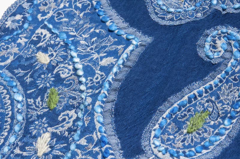 喀什米爾Cashmere/水煮羊毛披肩/針織圍巾/刺繡圍巾/羊絨披巾-花