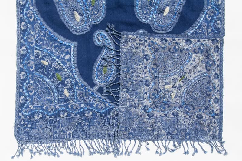 喀什米爾Cashmere/水煮羊毛披肩/針織圍巾/刺繡圍巾/羊絨披巾-花