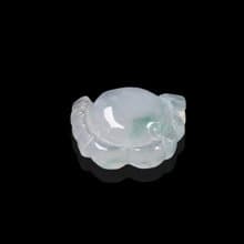 【八方來財】冰種飄花翡翠螃蟹 | 裸石 | 天然緬甸A貨翡翠 | 送禮