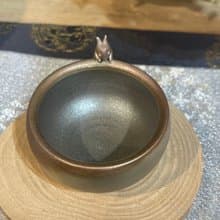 手捏兔子柴燒杯