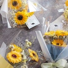 畢業花禮 / 香氛皂花系列 / 小巧的香氛向日葵花束