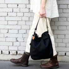 BALON  ブラック    CORDURA　撥水加工ナイロン素材セミショルダーバッグ