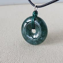 【金剛結】本命年【平安如意】意境棉翡翠韓國蠟線項鍊SD06招財