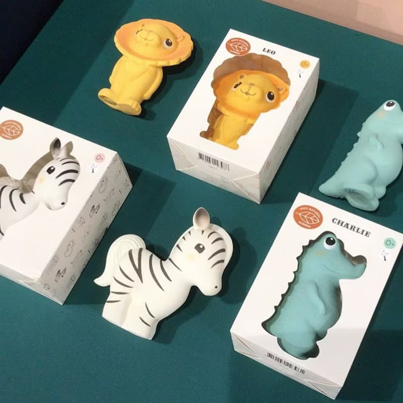 荷蘭Petit Monkey 天然橡膠玩具-小斑馬吉比