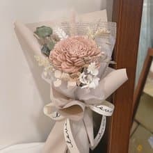 【香氛擴香花束】小資款 單支玫瑰 擴香 生日禮物 乾燥花束 茶色