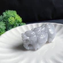 天然緬甸玉 招財神器 霸王貔貅 護主 擺件 禮物 長輩禮