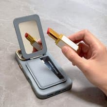 皮革MagSafe錢包支架附化妝鏡 iPhone 手機殼 磁吸 Pro Max