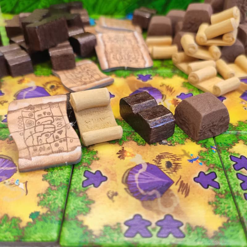 與可可兼容的豪華資源代幣。巧克力棋盤遊戲