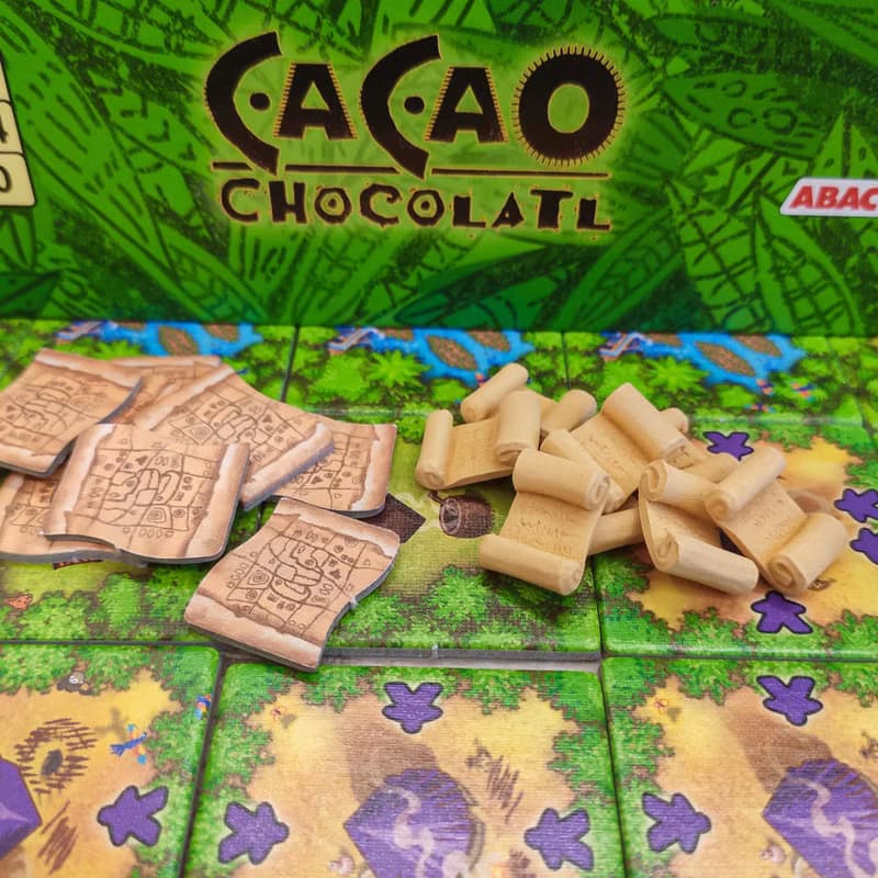 與可可兼容的豪華資源代幣。巧克力棋盤遊戲