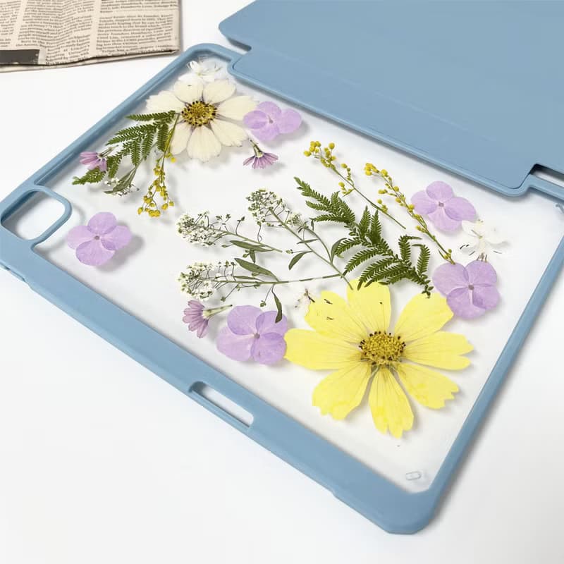 紫色馨香手工押花iPad外殼 iPad Air 11寸 13寸 iPad Pro 11寸13