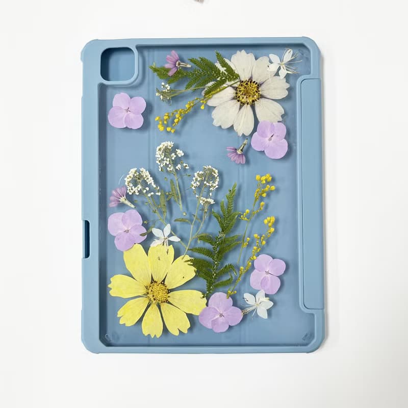 紫色馨香手工押花iPad外殼 iPad Air 11寸 13寸 iPad Pro 11寸13
