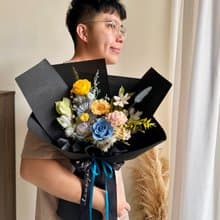 愛麗絲 永生花束 情人節花束 畢業花束