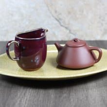 【送禮好物】黃哥窯 龍泉釉 干泡茶盤 陶瓷盤 名家葉敏祥作品