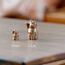 【單隻幼貓_玫瑰金色 | 無香氛】招財貓 招財貓 招財 禮物 送禮