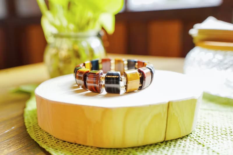 黃虎眼 紅虎眼 藍虎眼 手排 || 財富事業 自信魅力 天然水晶手鍊