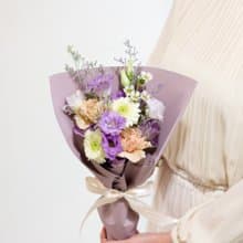 丁香紫可愛花束