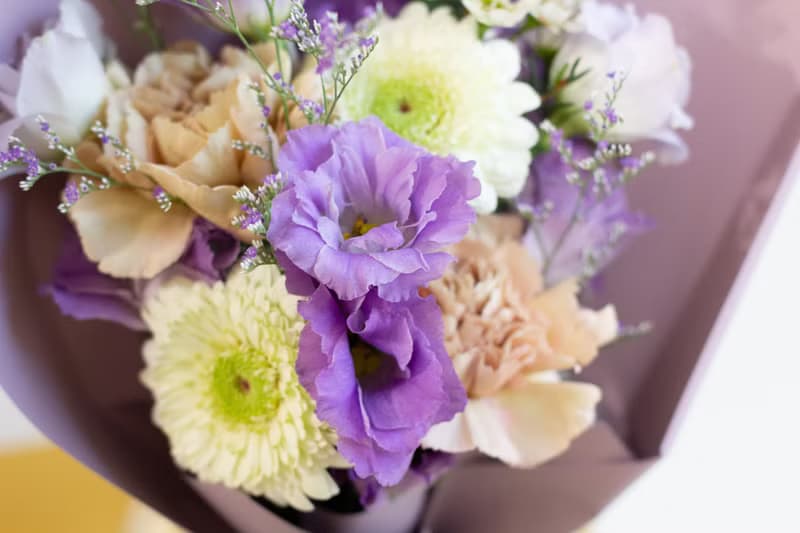 丁香紫可愛花束