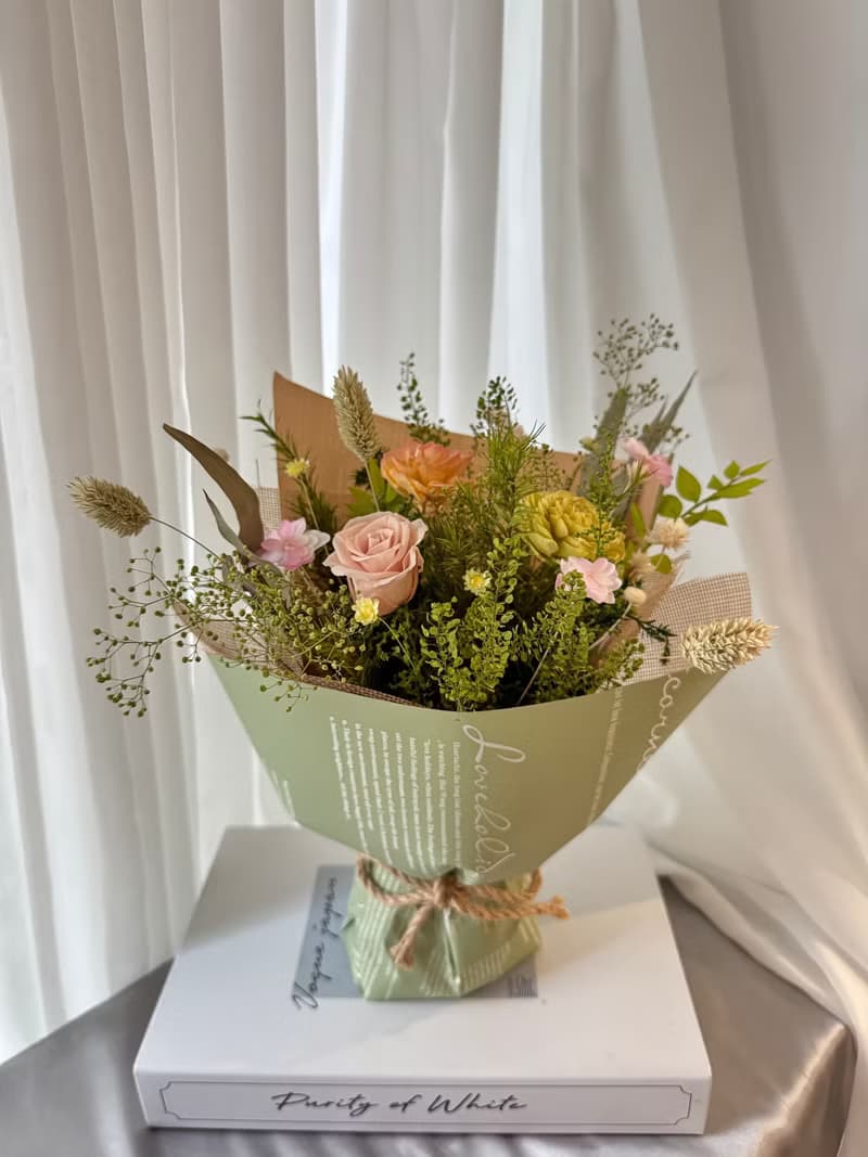 乾燥花束 自然感花束 永生花花束