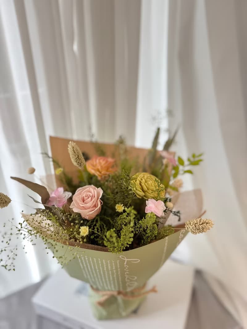 乾燥花束 自然感花束 永生花花束