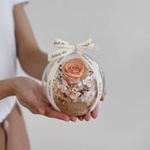 【永生玫瑰花玻璃球】• 情人節禮物/生日禮物/永生花/永生玫瑰花