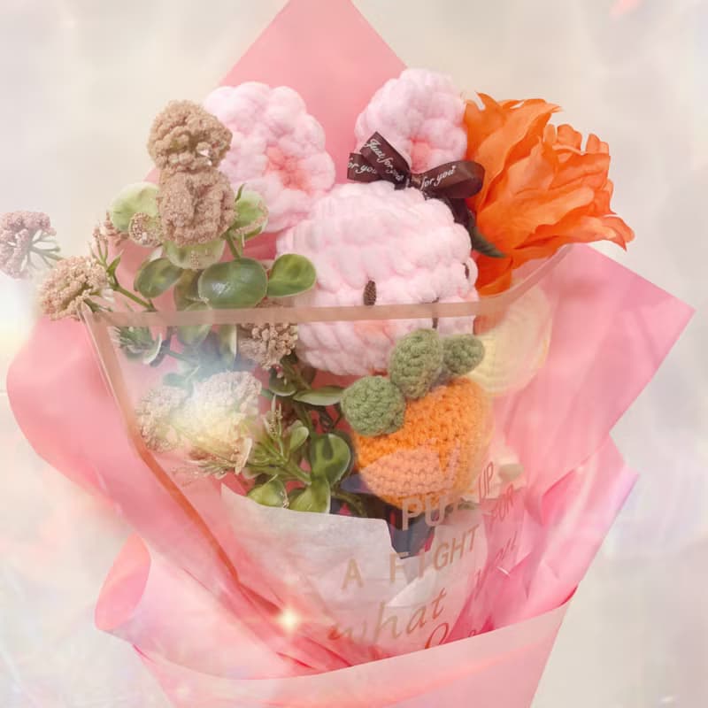 Stereoshadow 手作織物公仔花束