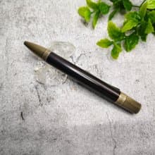 黑檀木 原木 手工筆 頂部旋轉式 鋼珠筆