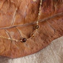 14KGF 秋色碧璽 天然石手鍊/腳鍊 十月誕生石 秋光版