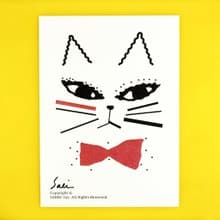 明信片 貓防水貼紙 防水貼紙 機車貼紙 行李箱貼紙 招財貓 CAT