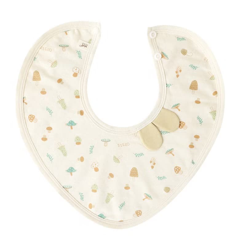 【SISSO有機棉】森林菇嚕菇天絲棉圍兜