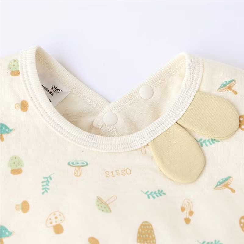 【SISSO有機棉】森林菇嚕菇天絲棉圍兜