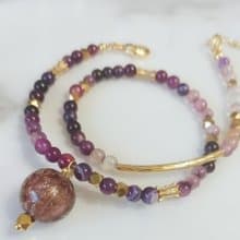 漫步維也納 *  天然半寶石 香氛 精油 訂製手鍊